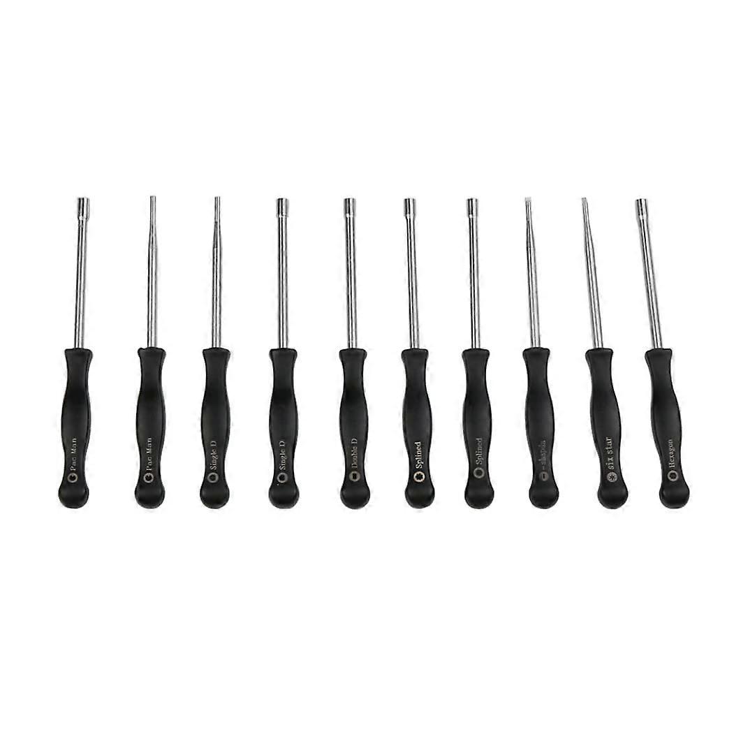 Screwdriver Set Carburetor Adjustment Cycle Small Engine Tuning Adjustment Tool Silver Black Practical 10 Pieces