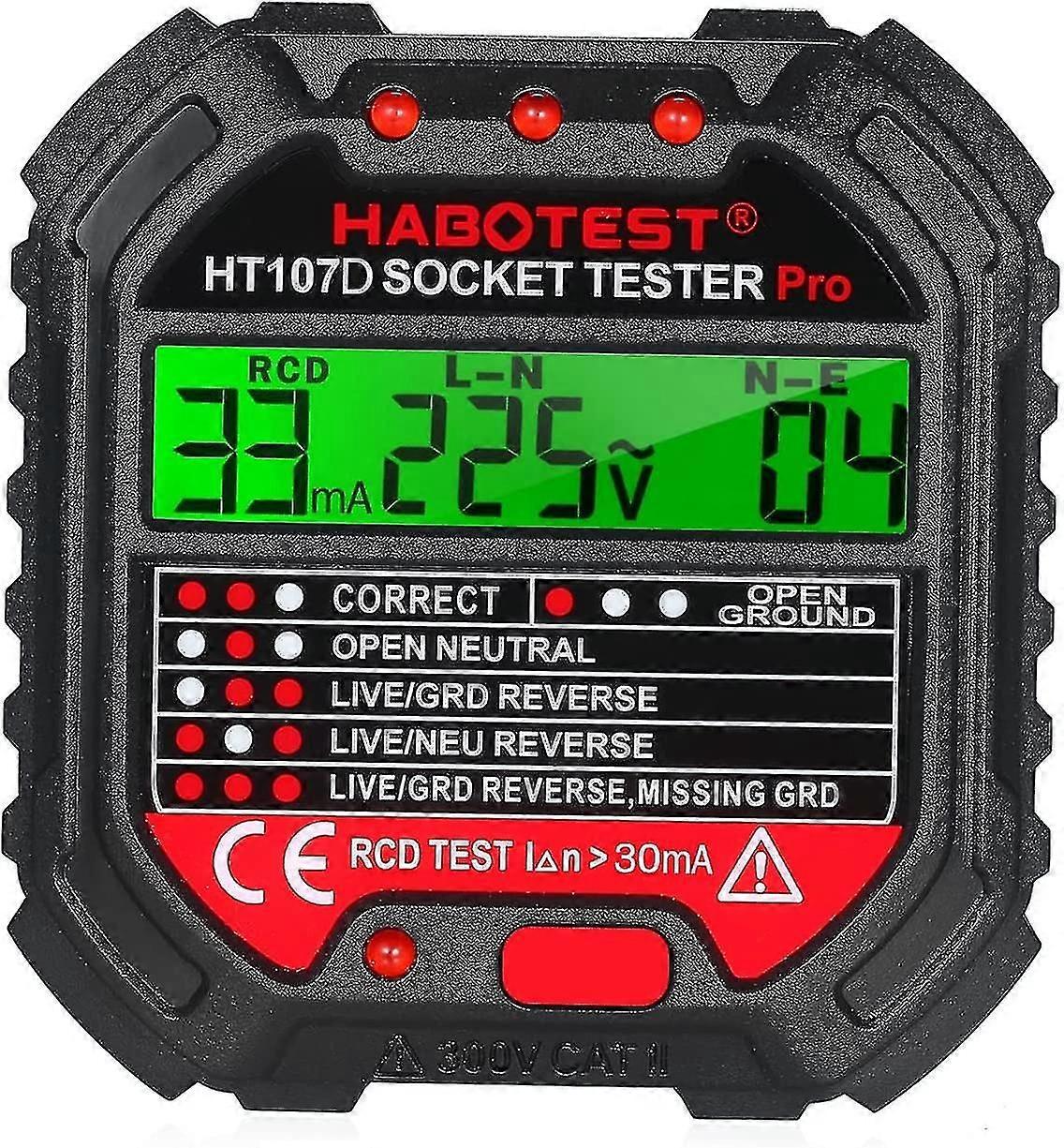 Socket Tester  Voltage Detector 90-250V, Automatic Circuit Polarity Indicator