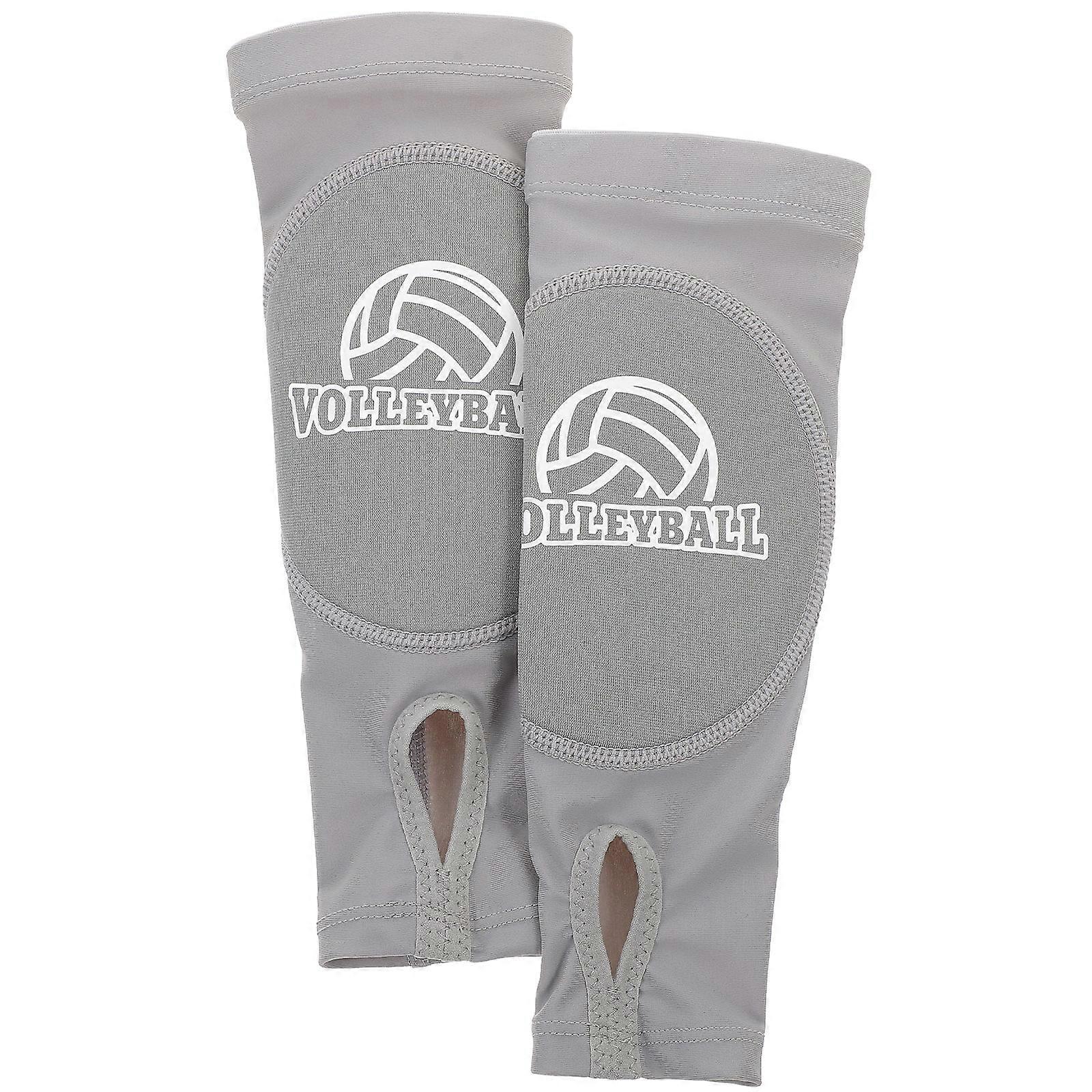 Arm Sleeves Volleyball Passing Matches Grey Nylon Passing Consistency 1 Pair