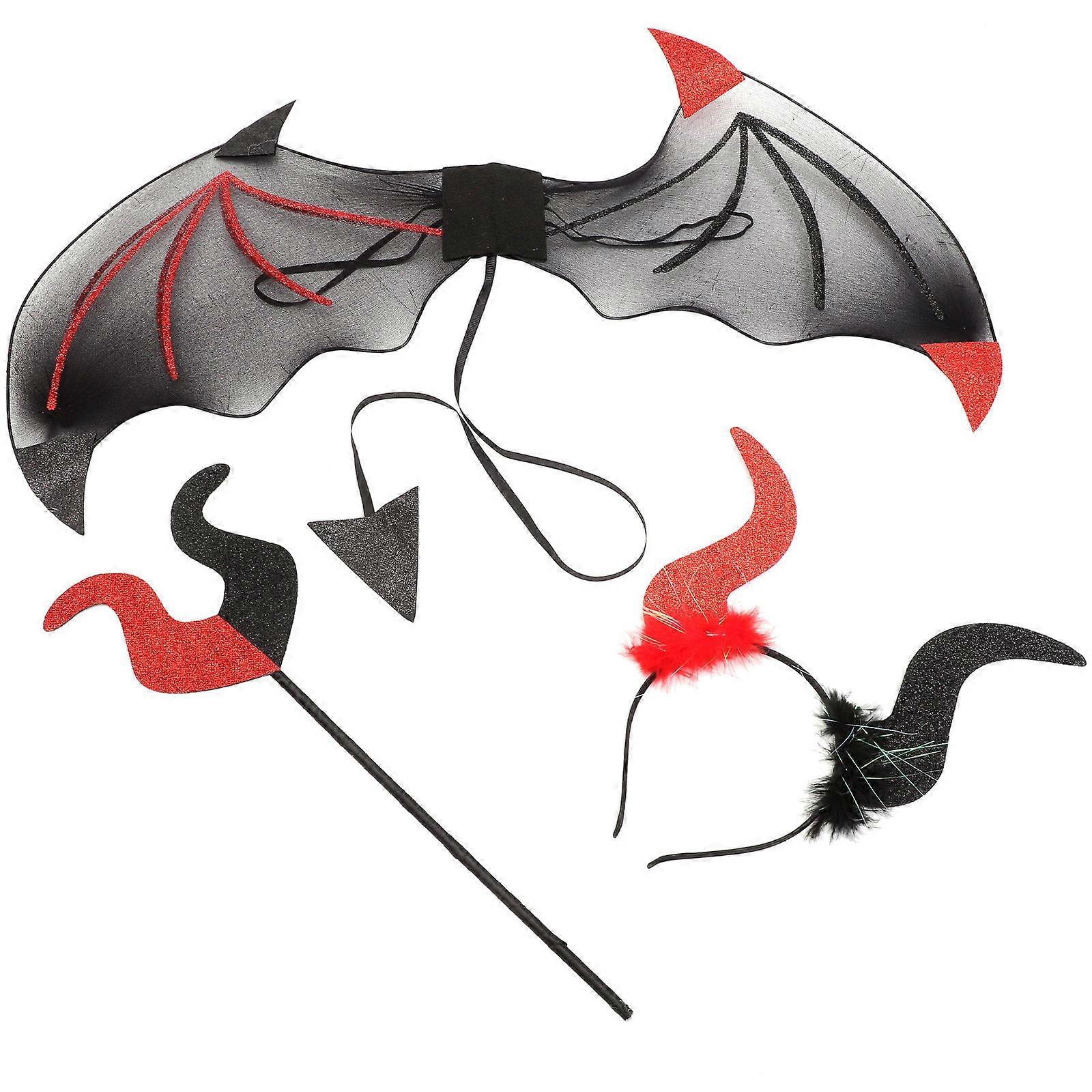 Costumes for Adults Wing Halloween Party Set with and Plastic Material for Stage Performance 1 Set