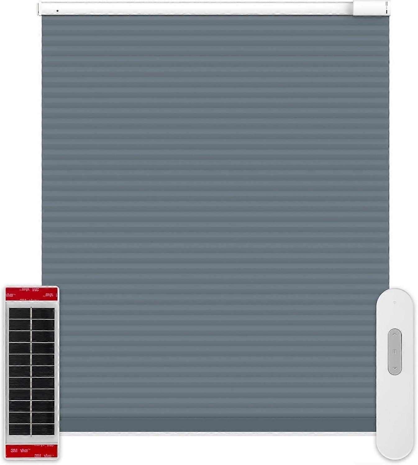 Motorized Cellular Shades for Window with Remote, Cordless Honeycomb Blinds