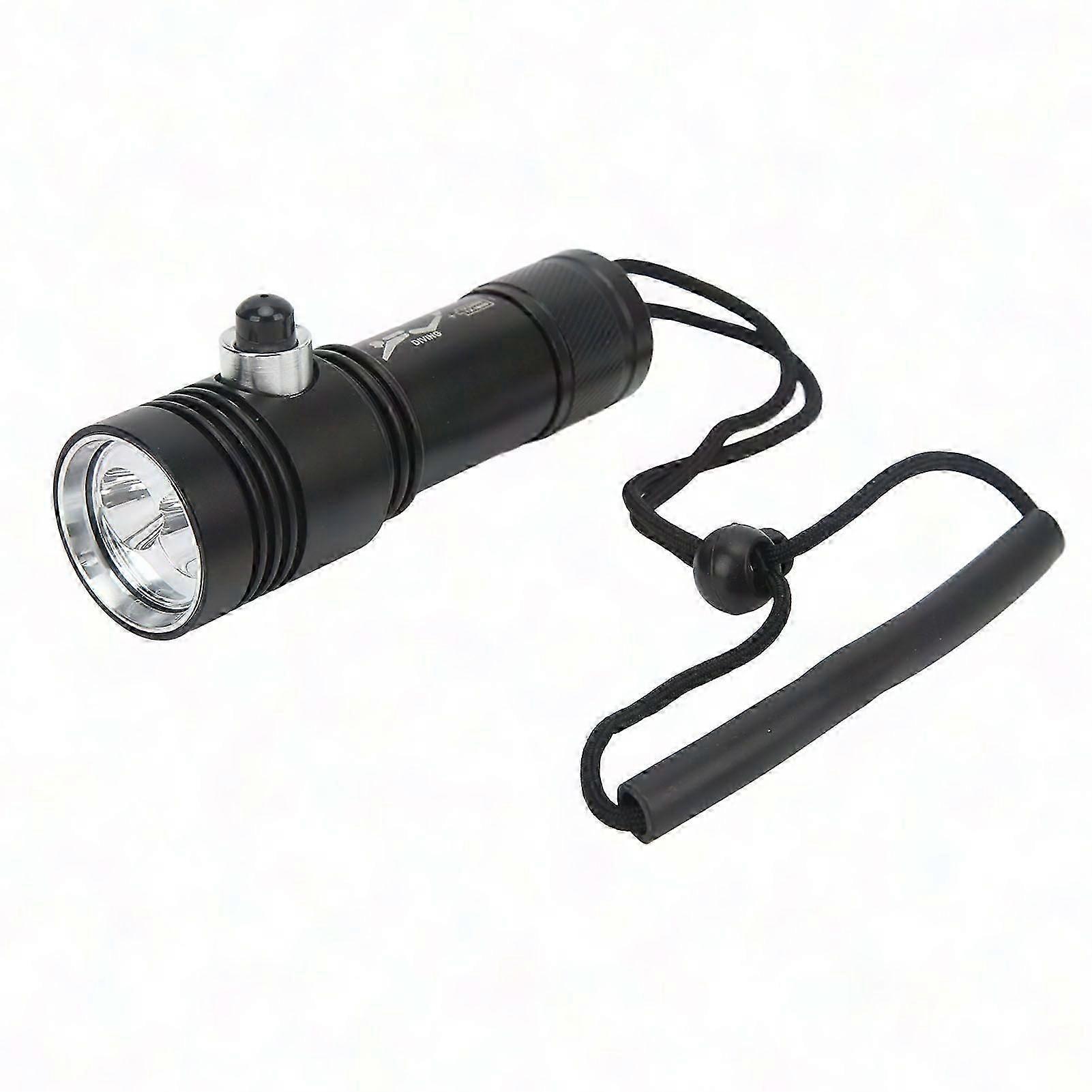 2 XHP50 Diving Flashlight Magnetic Switch Fixed Focus High Power Dive Torch