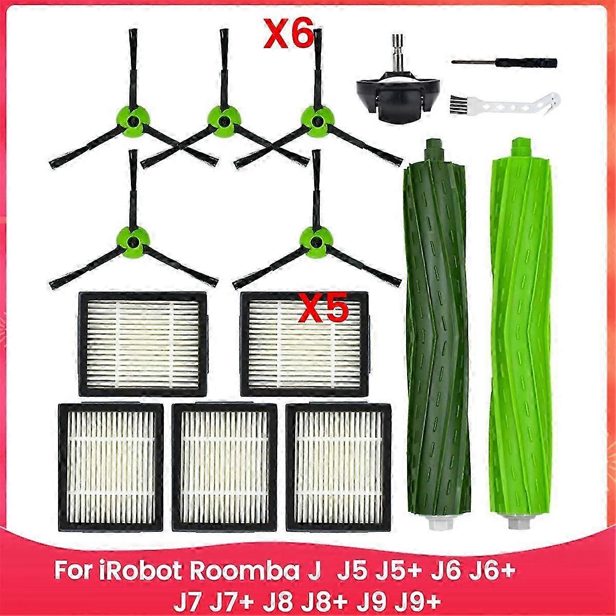 For J Series J5 J5+ J6 J6+ J7 J7+ J8 J8+ J9 J9+ Robotic Vacuum Cleaner Filter Brushes Accessories