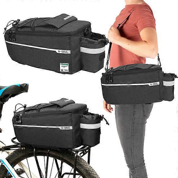 Bicycle bag, black, 38.5x16x15cm, multi-functional and practical