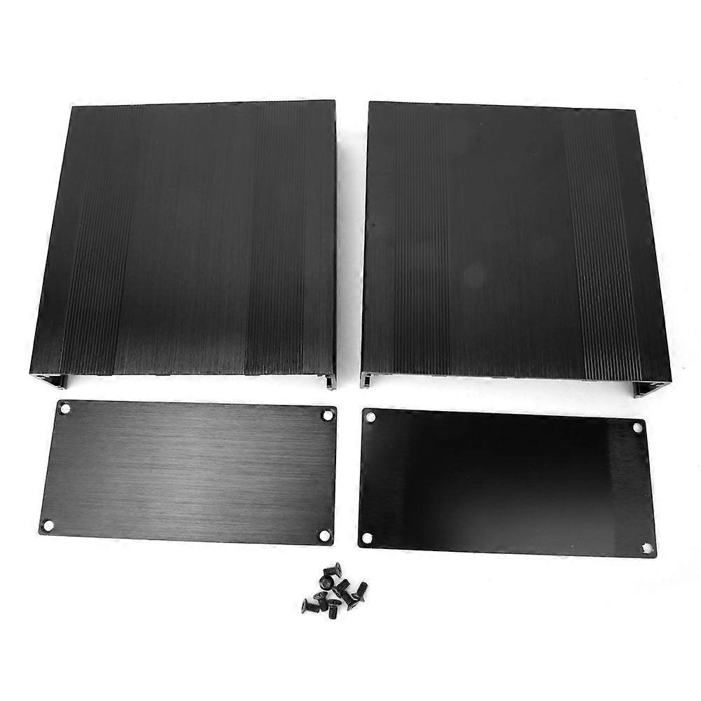 Split Type Aluminum Cooling Case Enclosure Electronic Box for Amplifier GPS (150mm)