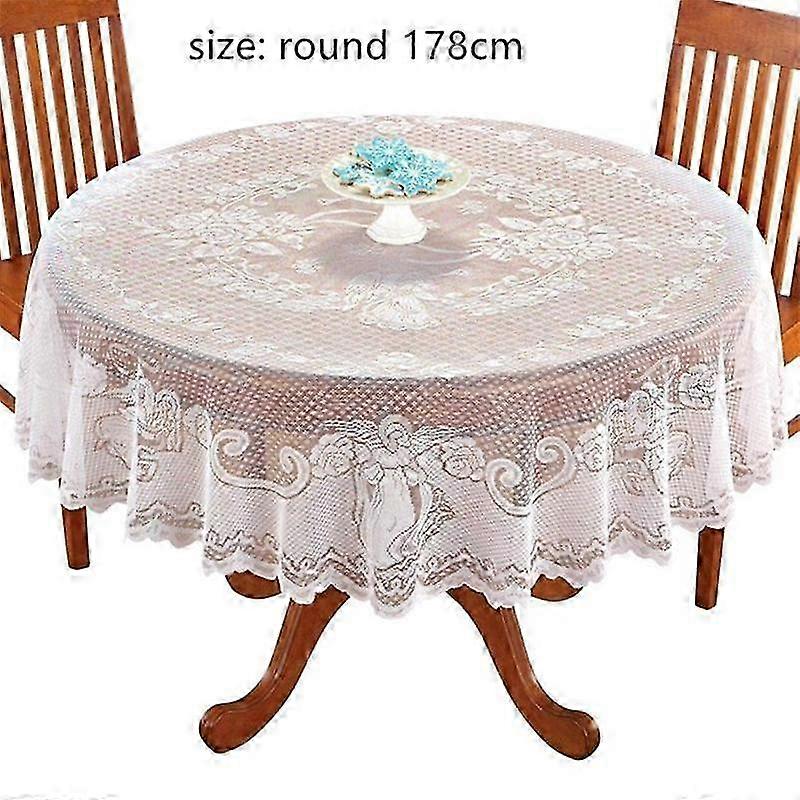 Christmas Tablecloths 1 Pc Angel Crafts Festival Wedding Lace Embro...