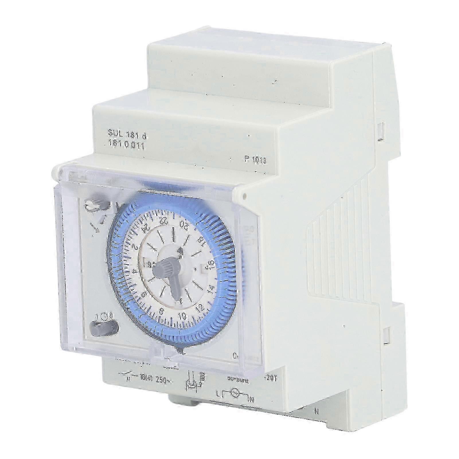 Mechanical Timer Switch 24 Hours Time Switch Din Rail With Power Re...