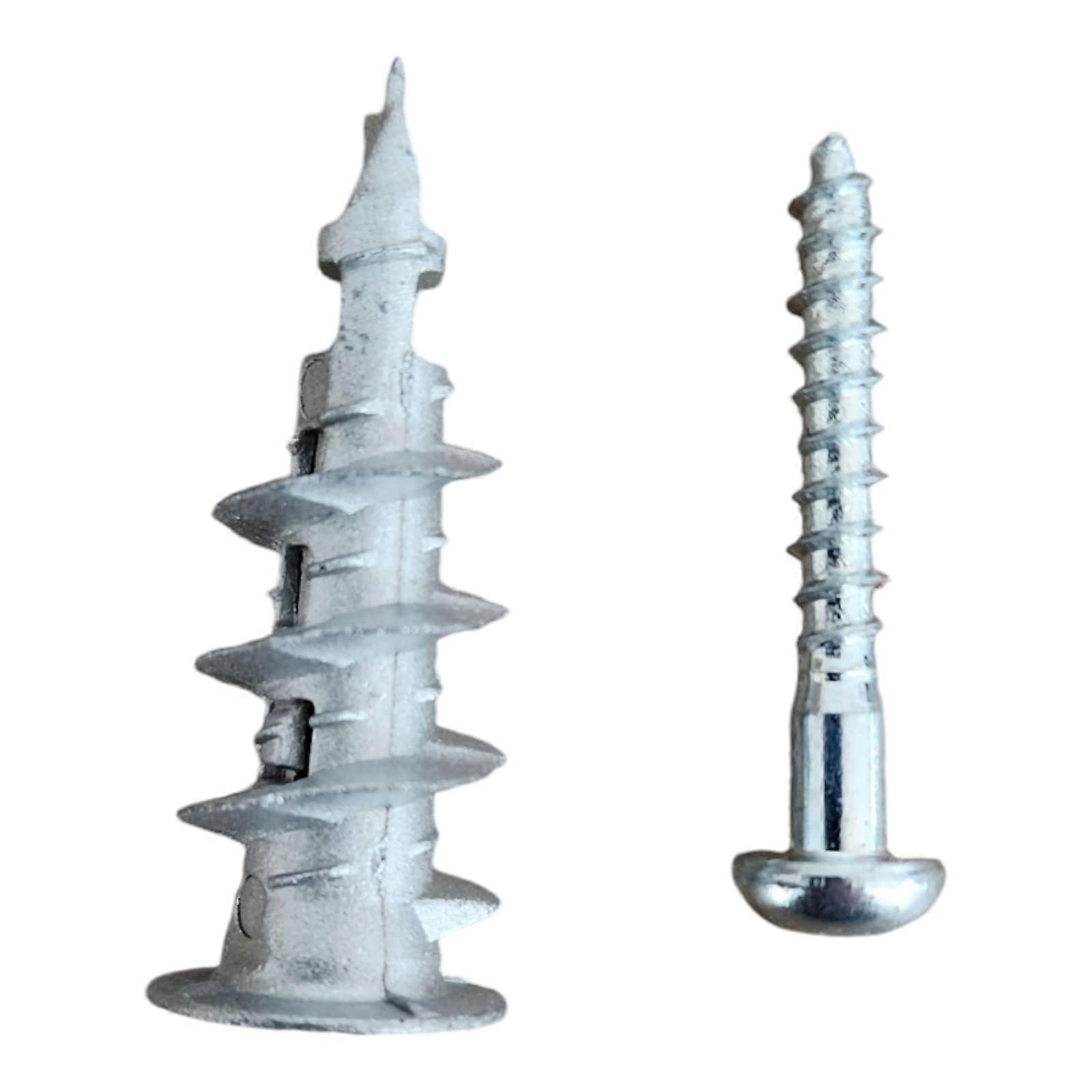No Drilling Wall Fixings For Concrete And Blocks, 15kg Load, Pack Of 4, Screws Included
