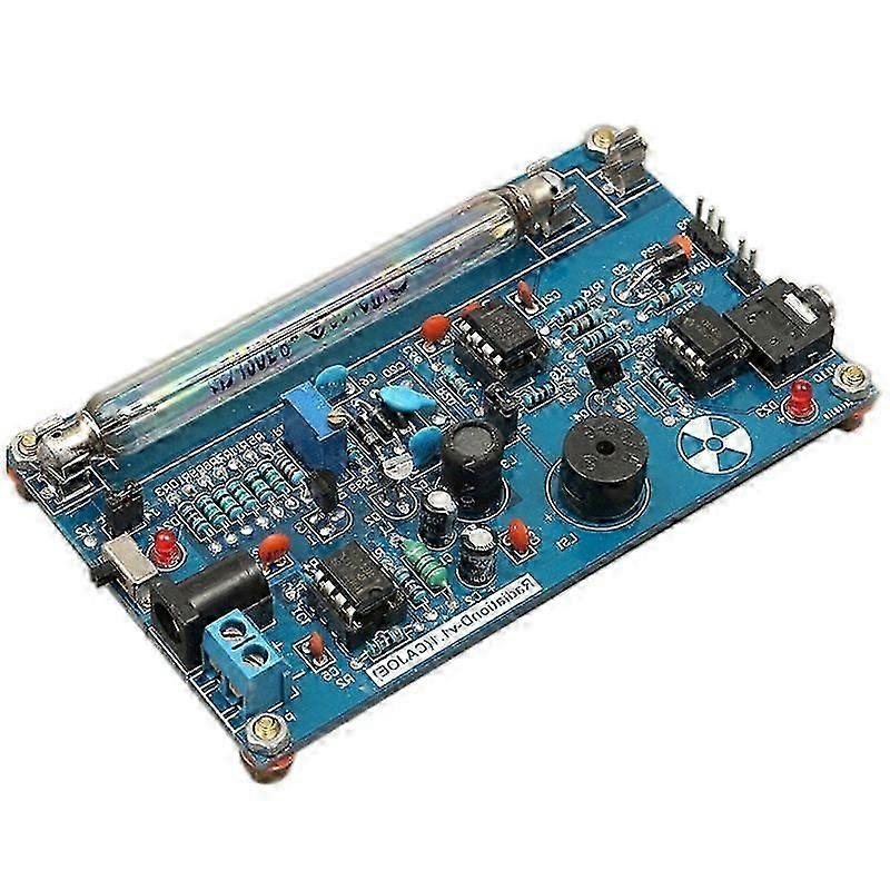 Geiger counter kit DIY assembled with nuclear radiation detector module