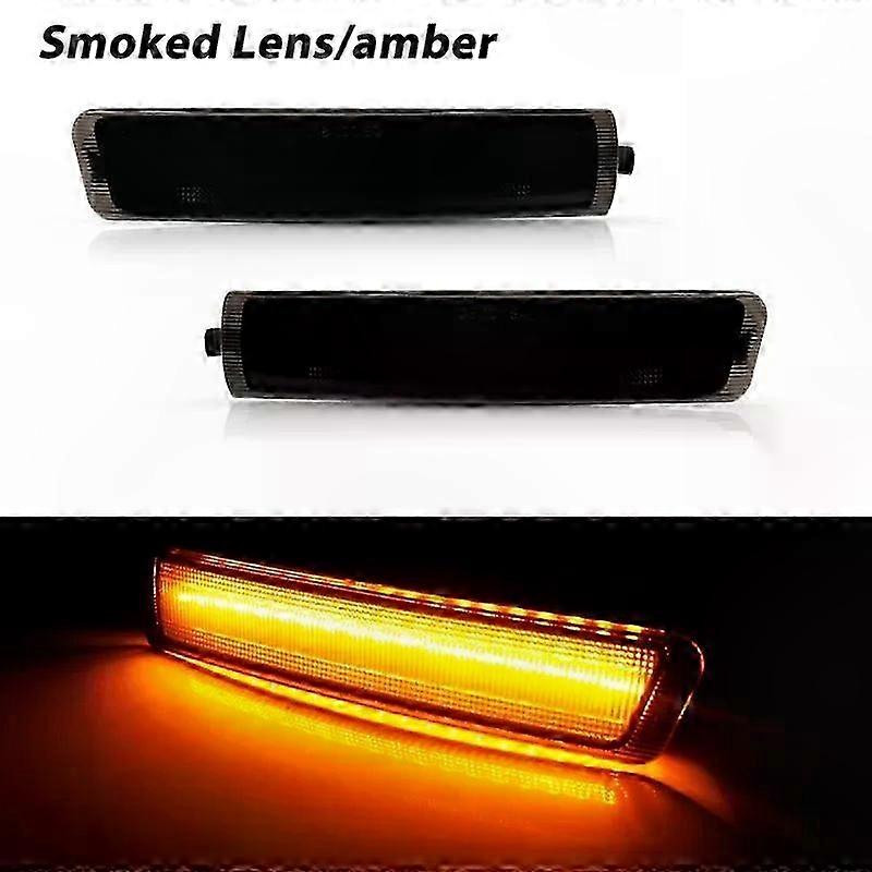 White LED Side Marker Lights for Roadster and Coupe 1996-2002 F Lamps Pair