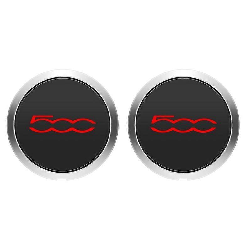 2PCS 133mm Hubcap for 500 Wheels Centre Hub Caps 68078419AC 68078421AC Dust Cover 51884863 Red