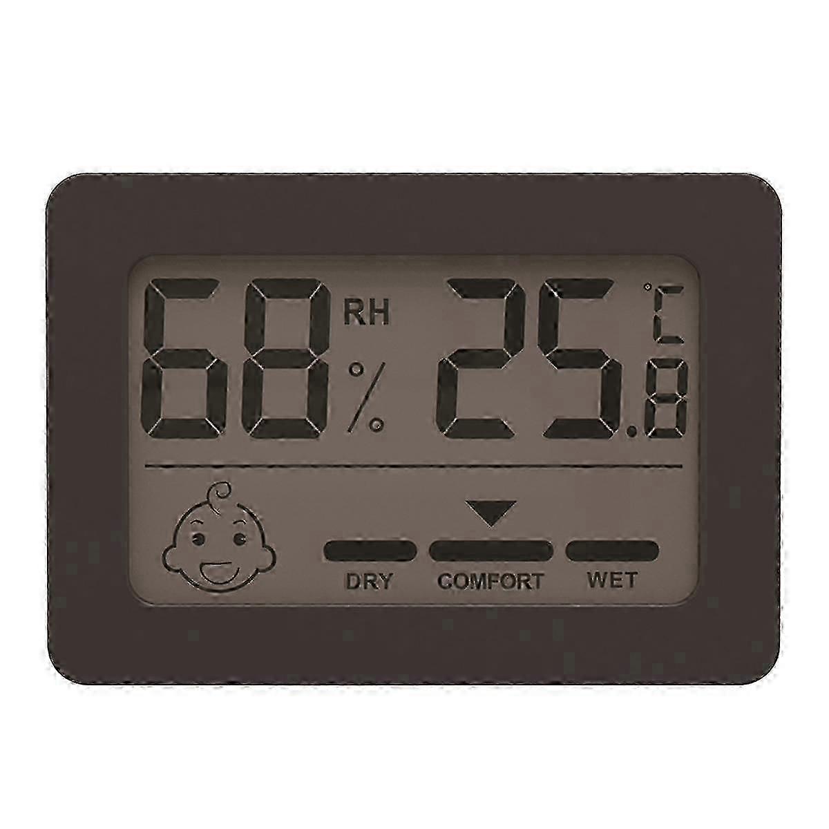 Mini LCD Digital Hygrometer Indoor Electronic Temperature Sensor Meter Household Thermometer Black