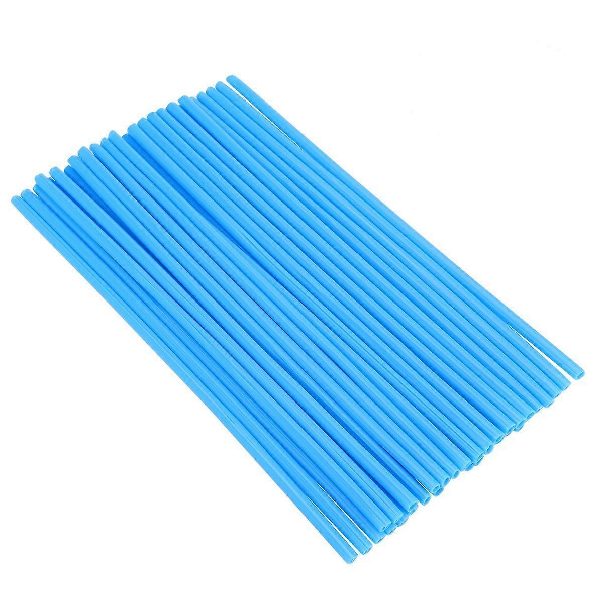 Blue PE Spoke Covers for Dirt Bike Decoration Ultra Lightweight Stylish Design 72 Pieces