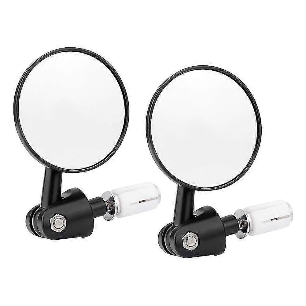 2Pcs Motorcycle Modified Folding Handlebar Rearview Mirror Reflective Side Mirrors