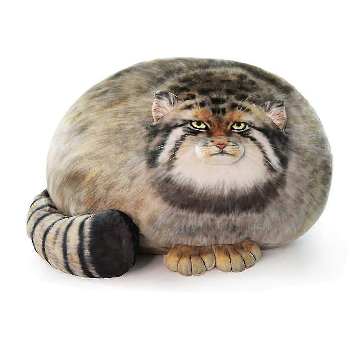 Pallas Cat Plush Pillow, Cute Steppe Cat Stuffed Animal Soft Plushies