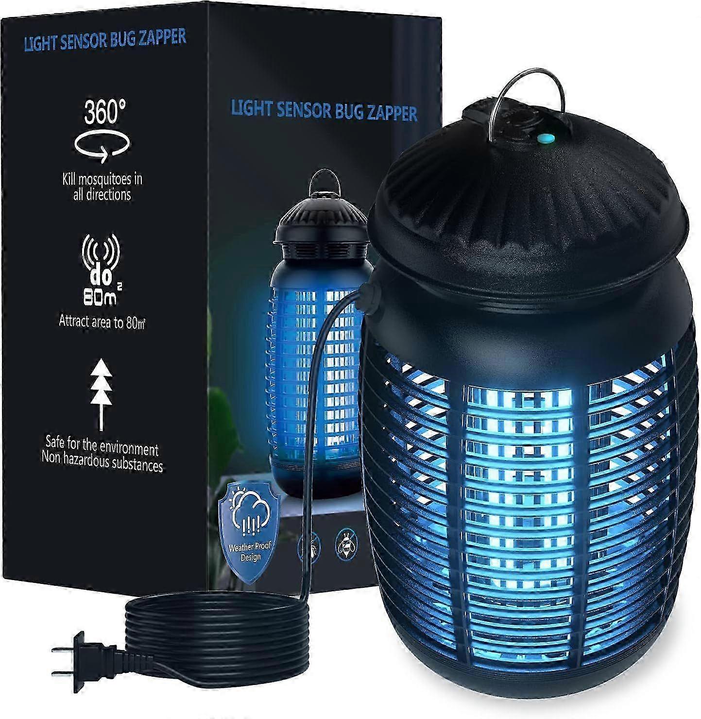 2025 Latest Model Insect killer with light sensor, outdoor mosquito killer 4200V