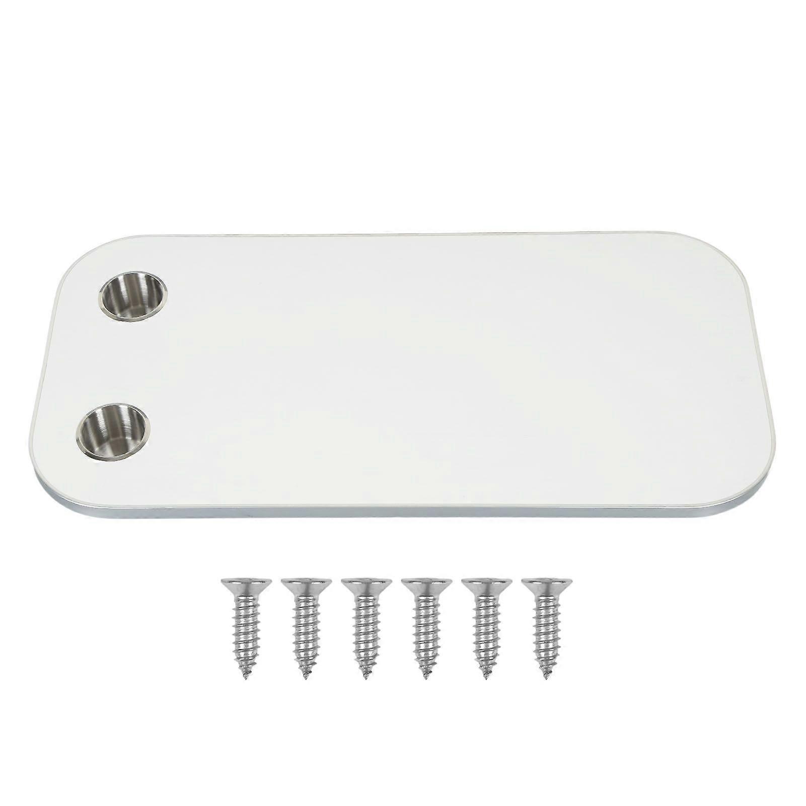 400x800mm Removable Rectangular Table Solid Wood RV Table Board with 2 Cup Holders for RV Yacht Caravan Beige