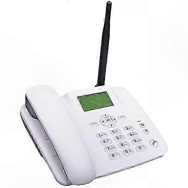 Wireless Home Phone with SIM Card Support, GSM 850/900/1800/1900MHz, Alarm Clock, Radio, SMS Function, Antenna Included