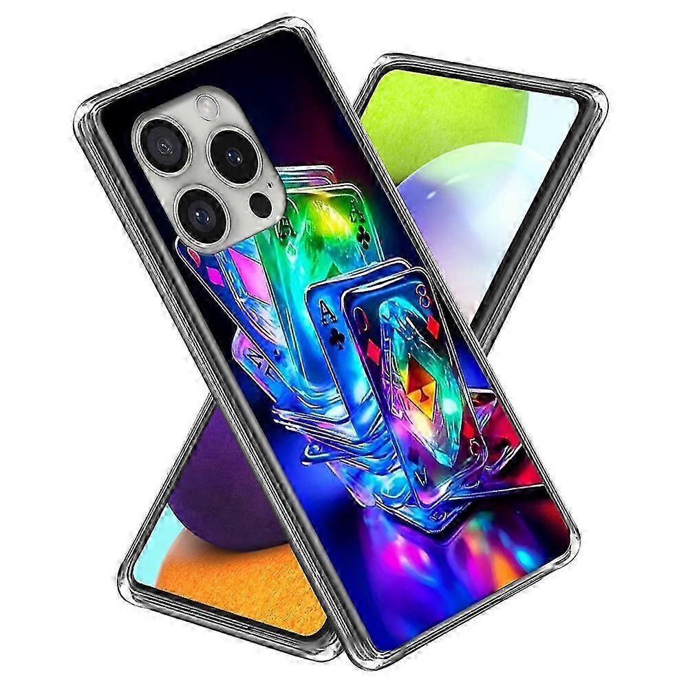 For iPhone 16 Pro Case IMD Pattern Printing TPU Shockproof Phone Cover