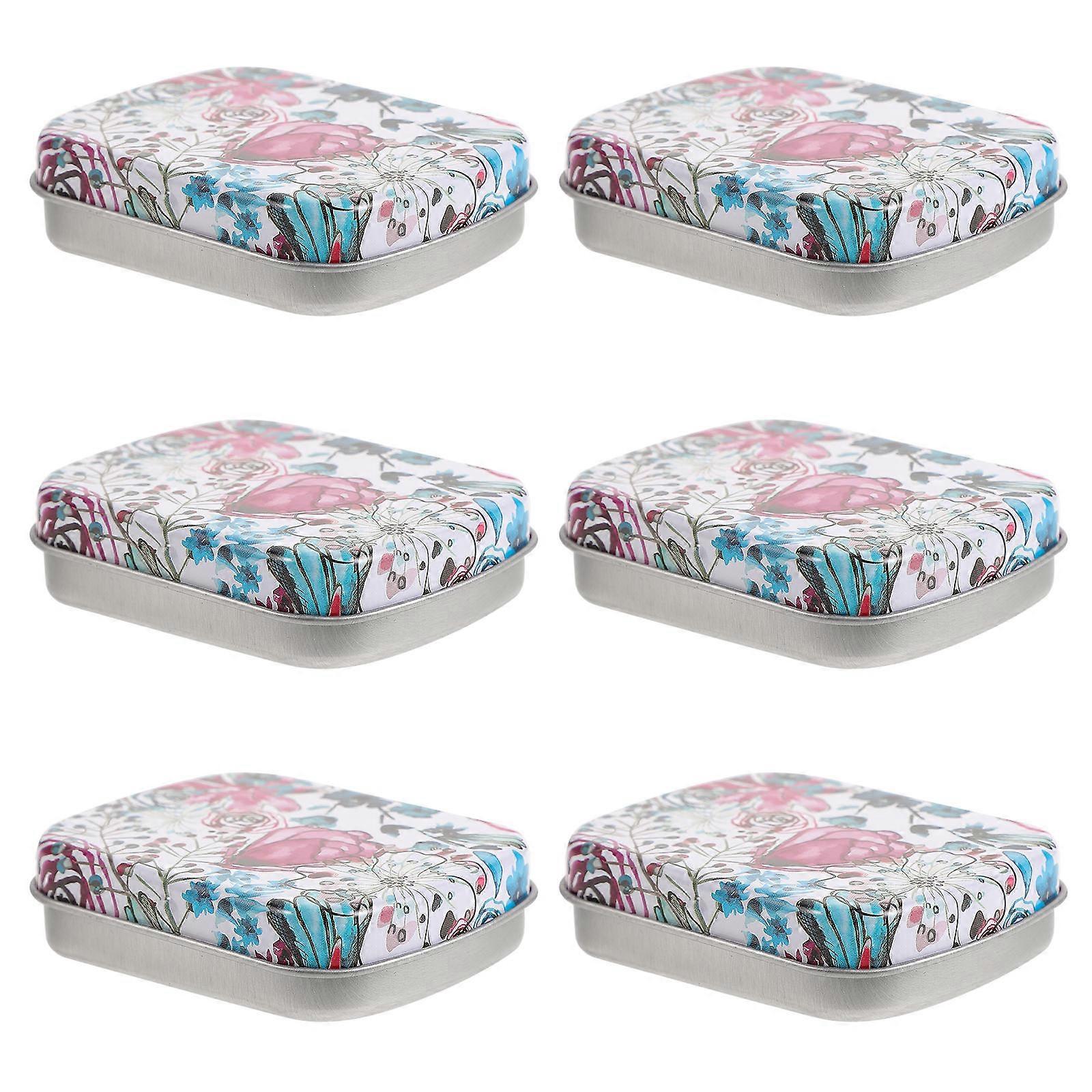 Iron Storage Box Small Metal Box for Storage Use 12Pcs Flip-Type Container