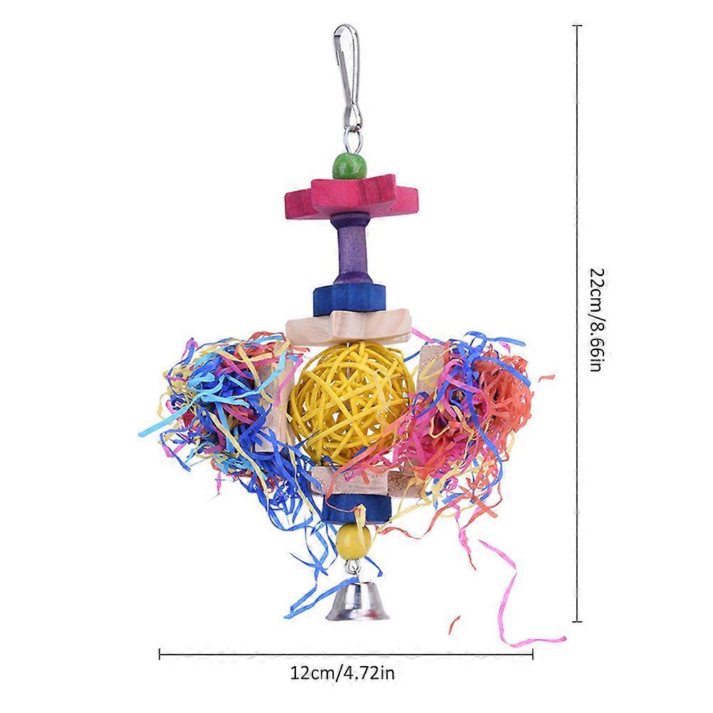 Chew Toy Parrot for Pet 1Pcs Colorful Durable Fun Bird Toy