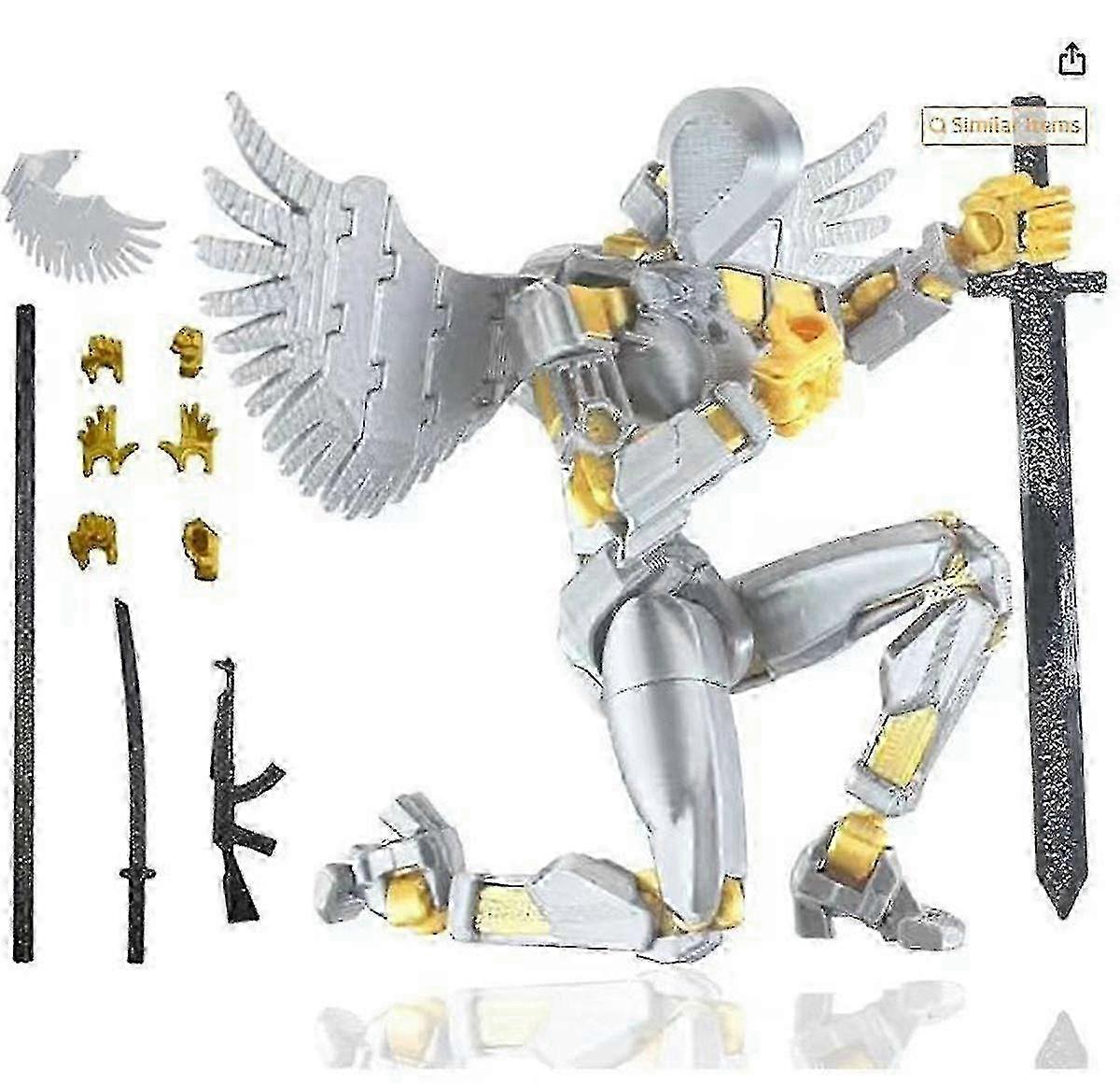 T13 Action Figure Titan 13 Action Figure Robot Action Figure3d Printed Action