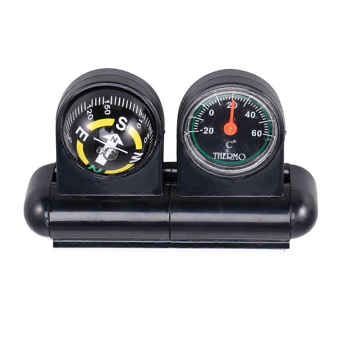 Multifunctional Car Auto Vehicle Navigation Compass Thermometer Car Ornament Accessory