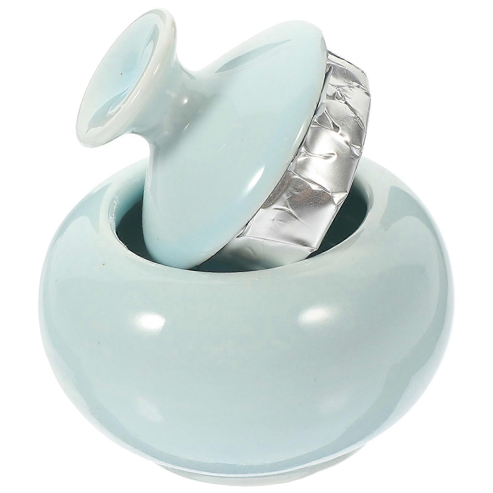 Lip Balm Containers Ceramic Storage Jar for Lip Balm Holder 5Pcs