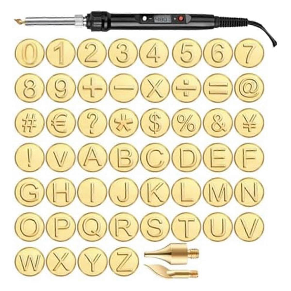 DIY Wood/Leather Burning Set + Copper Mold, EU Plug C