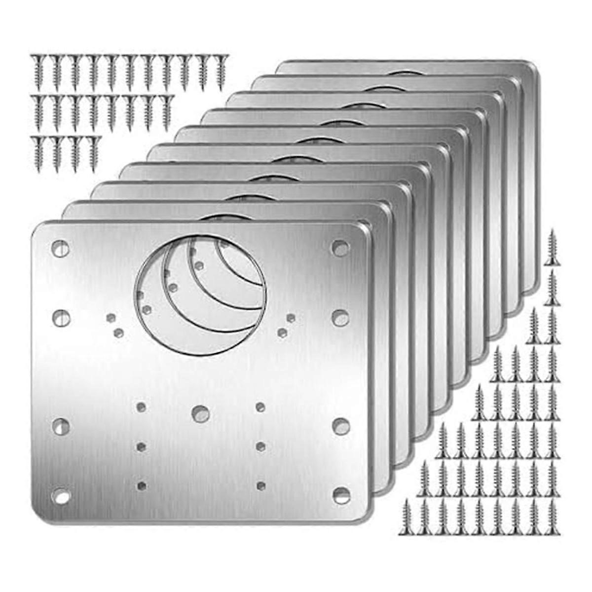 Cabinet Hinge Repair Plate Kit Cupboard Door Hinge Mounting Plate