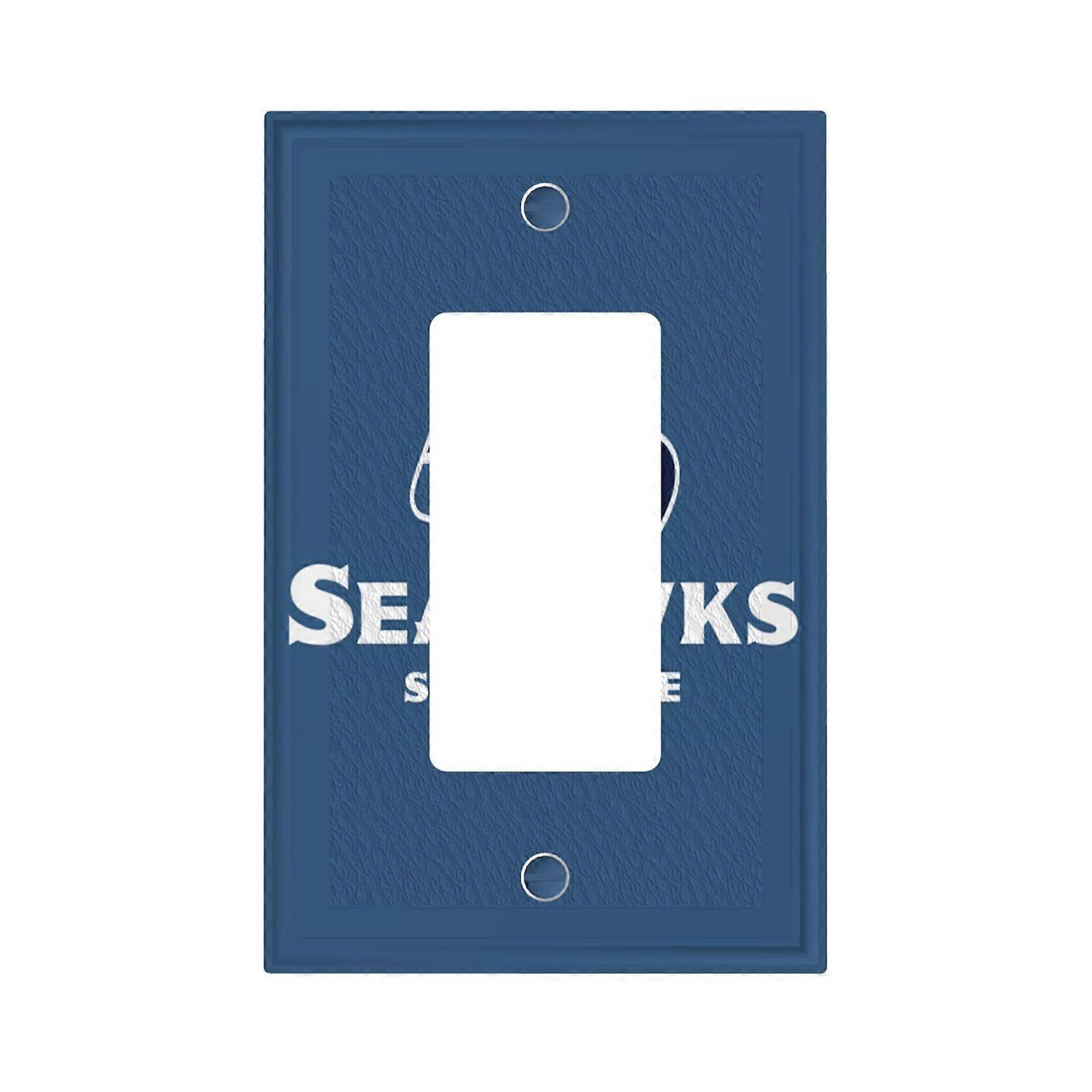 Seahawks Switching Lights Single Leather Roman Frame Switch Panel Wall Panel Single Double/Pull Light Switch