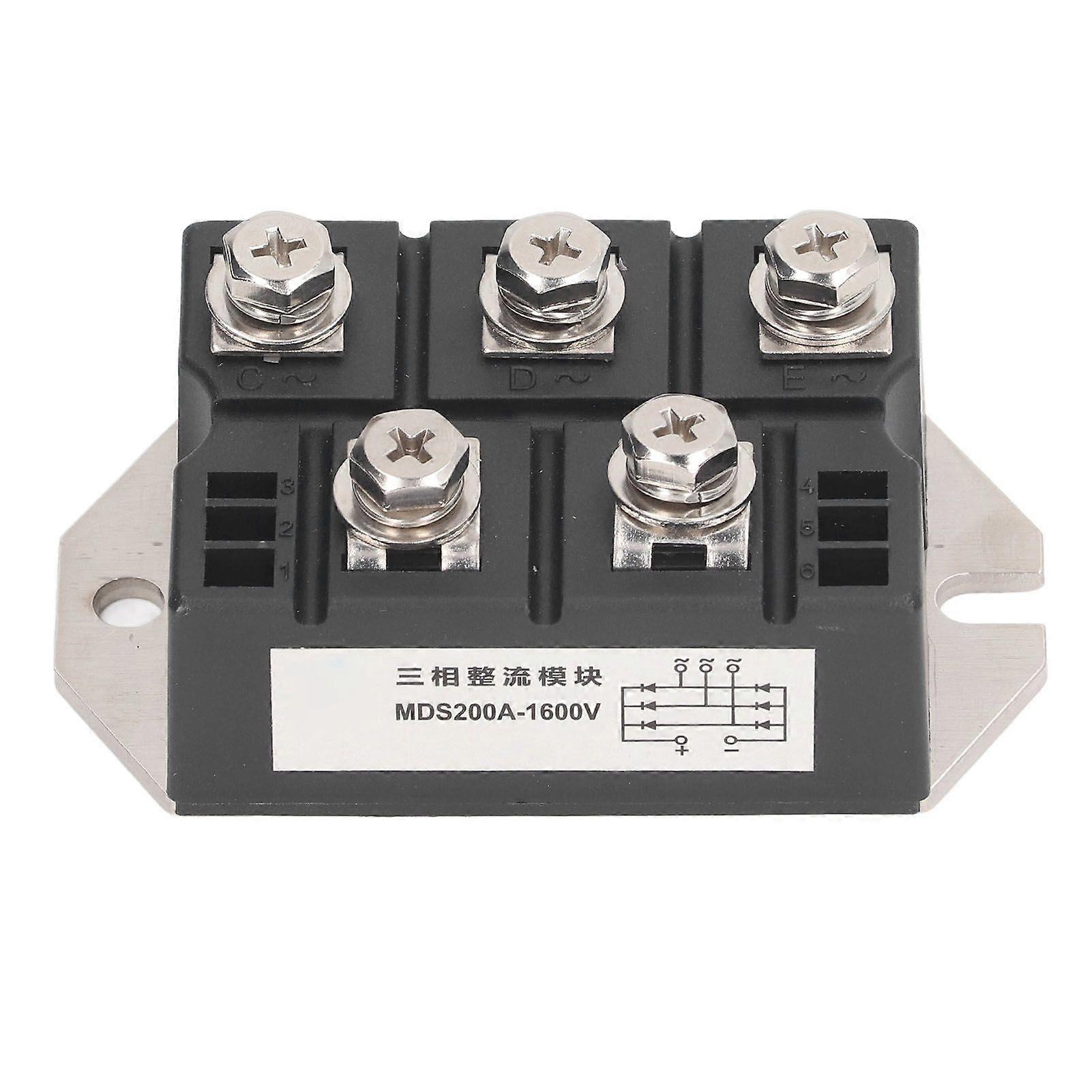 Bridge Rectifier 200A 1600V 3 Phase Diode Power Module Copper Plate Heat Dissipation