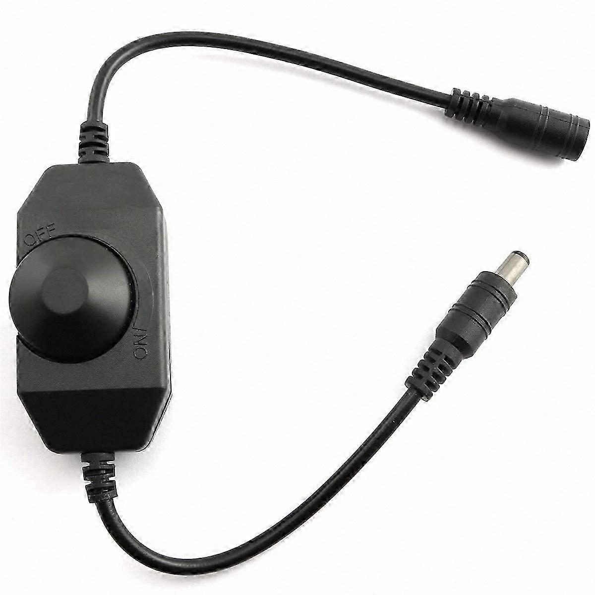 Dimmable LED Bar Light Controller, 12V-24V DC Dimmer Switch for LED Strip and Rope Lighting 3528, 505