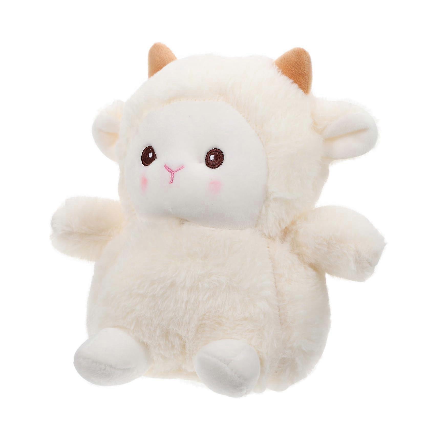 Adorable Stuffed Lamb Dog Toy For Puppies Soft PP Cotton Fill Safe Plush Chew Molar Toy Bonding Enhancer