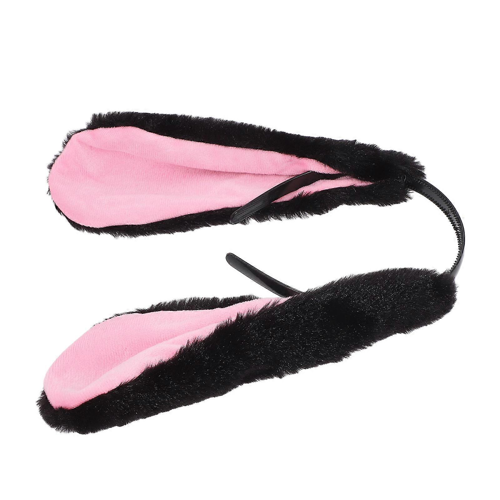 Adorable Plush Rabbit Ears Headband Ideal for Easter Party or Birthday Celebration with Soft Material 2Pcs