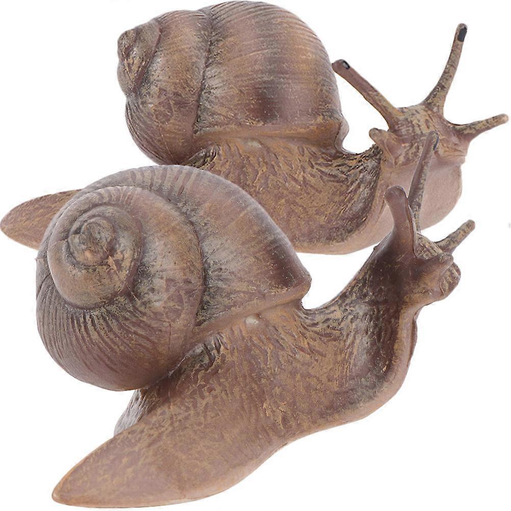 Simulation Snail Figurine Educational Model with 4Pcs for Kids Learning and Decor
