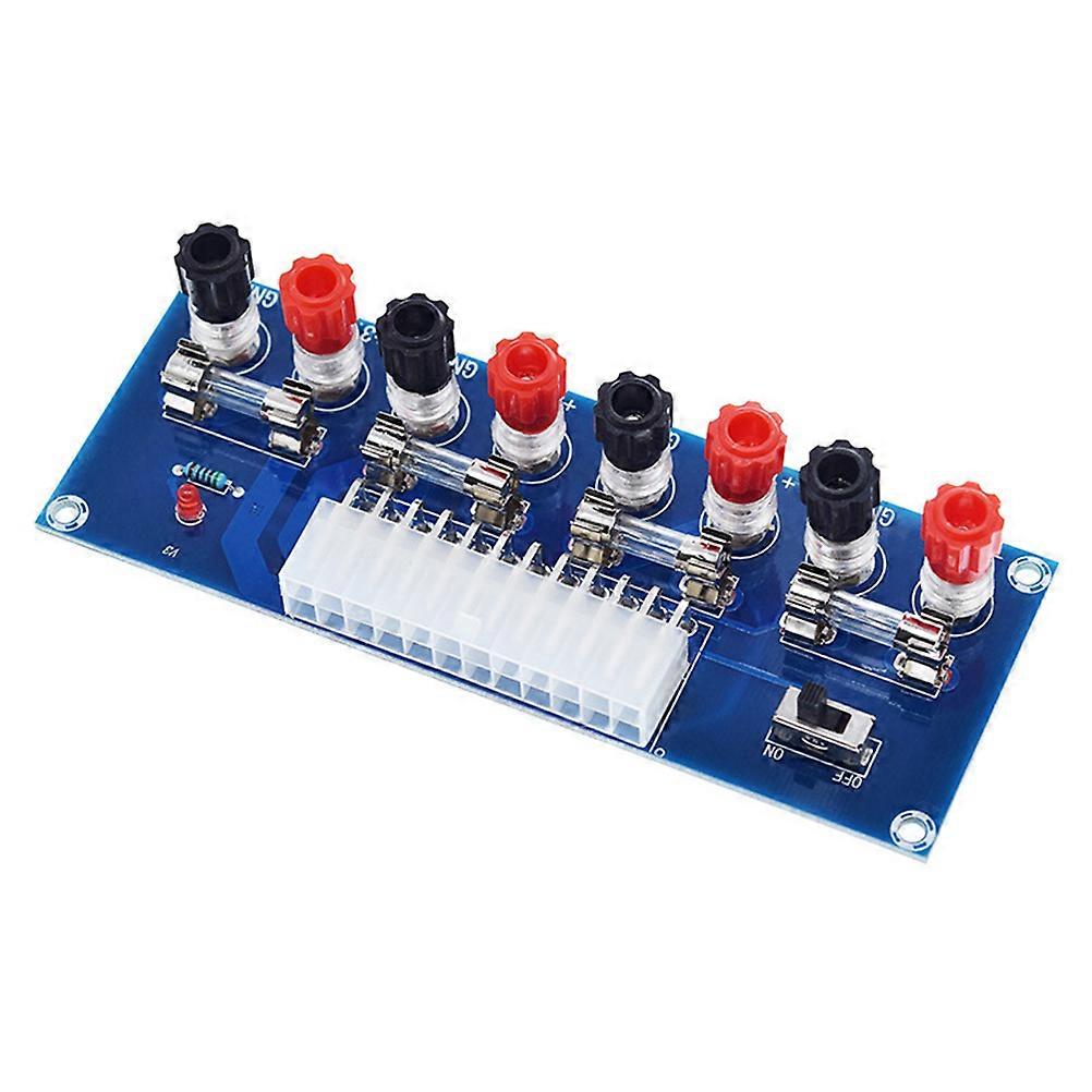 PC Chassis Power Board For DIY Users 12.8X4.8X1CM Blue Voltage Output 1Pcs