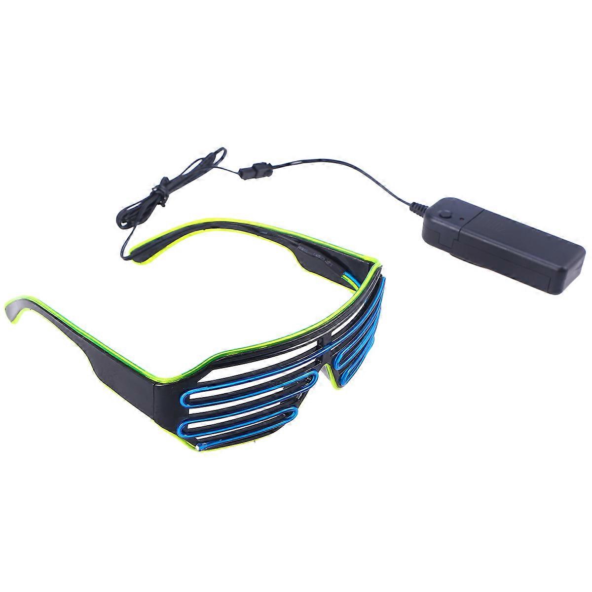 LED Glasses Glow Sunglass for Party Use 2Pcs Light Emitting Flashing Glasses