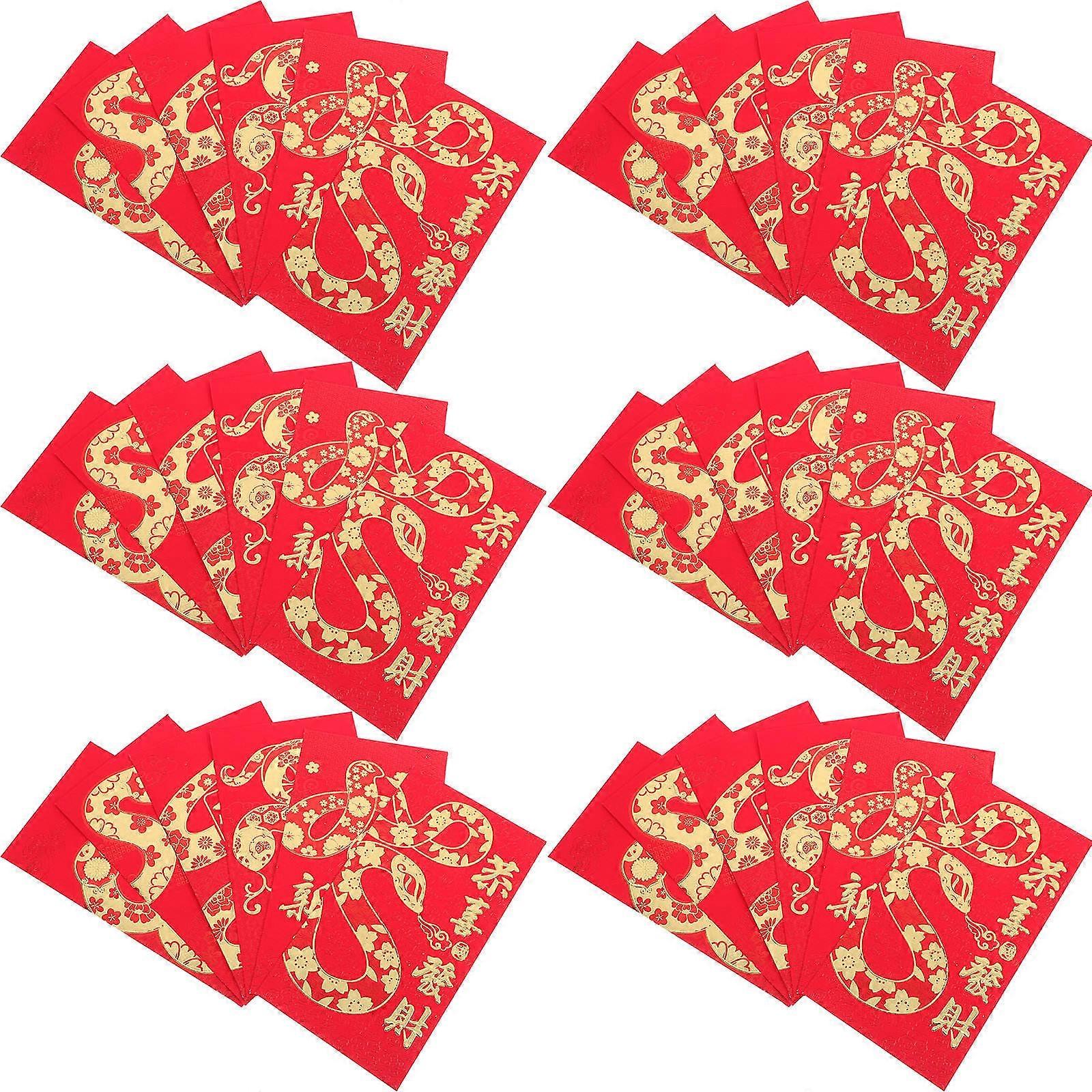 Chinese Red Envelopes Lucky Money Envelopes Paper for Storage 24Pcs