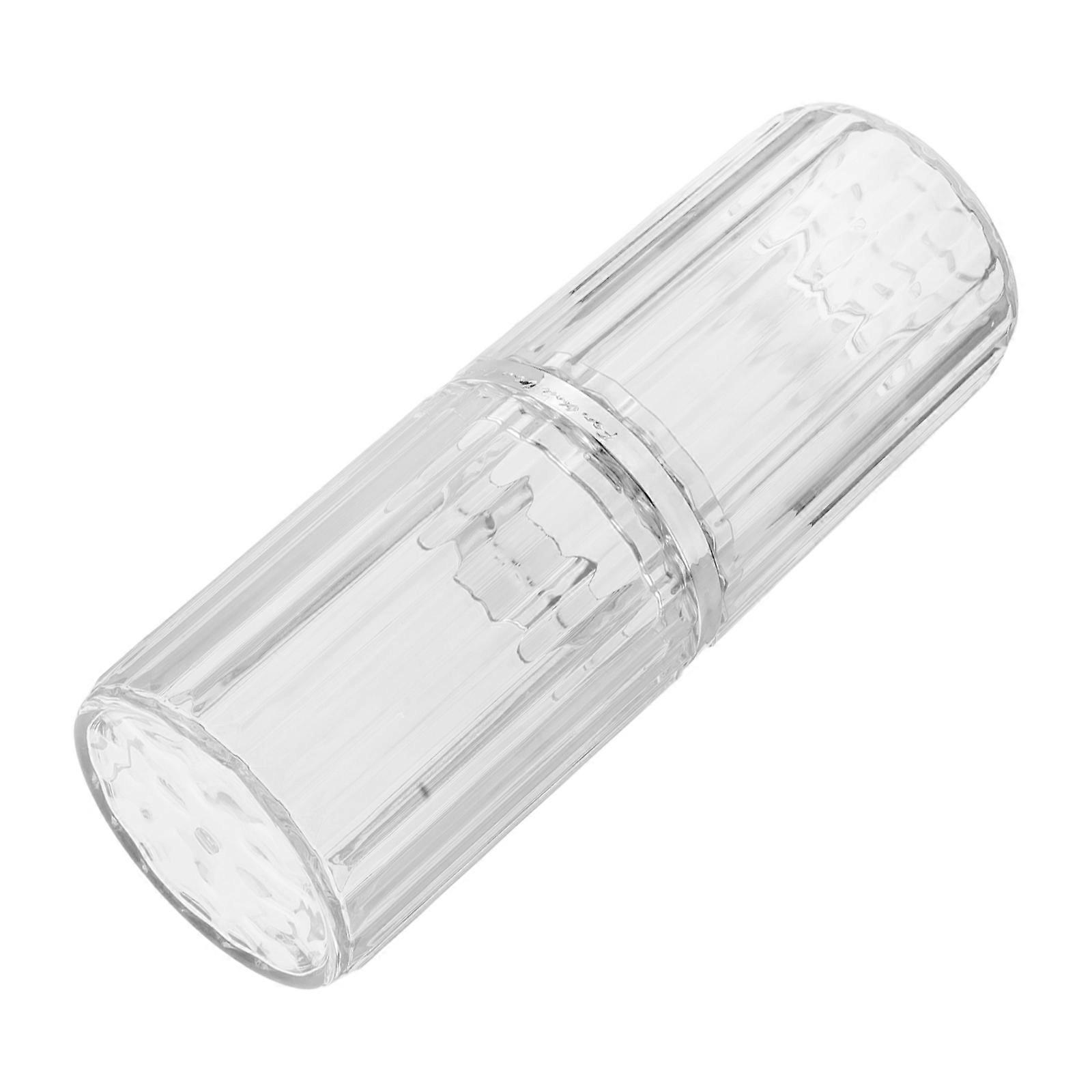 Portable Toothbrush Organizer Box for Travel with 4Pcs Storage Set