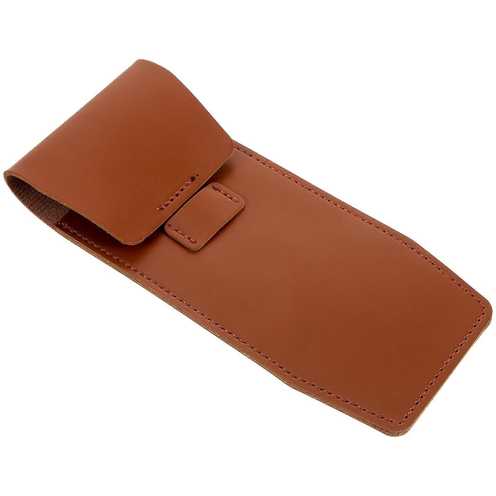 Light Brown Watch Pouch PU Travel Watch Case for Storage 3Pcs Durable Bag