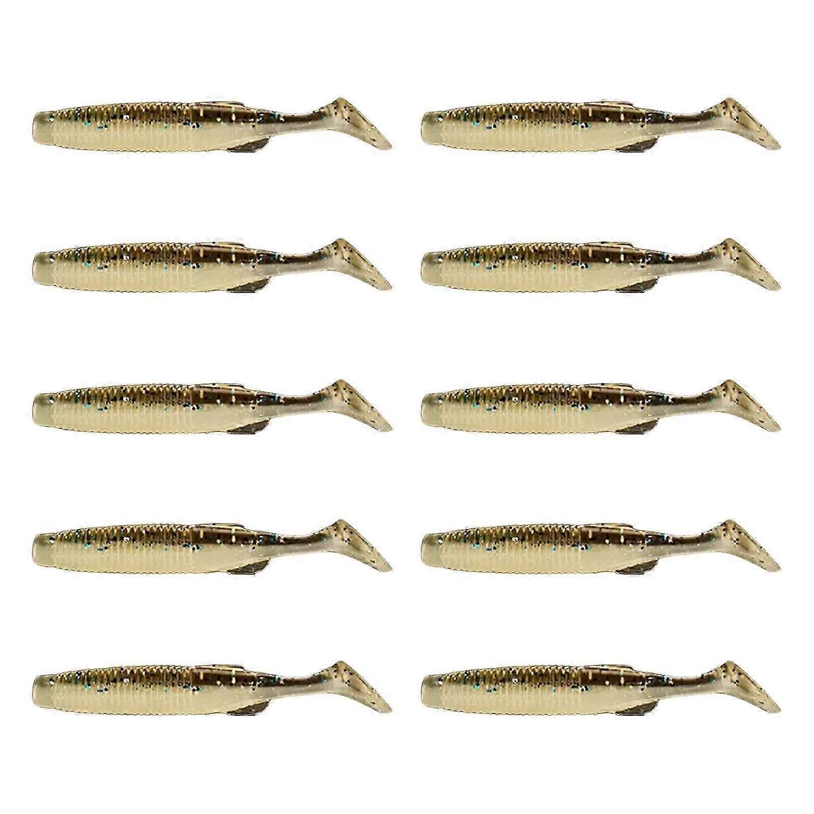 10Pcs Paddle Tail Swimbaits Competitive T Tail Soft Lures Wobbler Artificial Swimbaits for Freshwaters and Saltwater 2025
