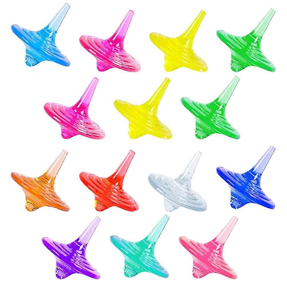 Acrylic Gyro Toys for Kids Playing 60Pcs Colorful Children Rotating Toys
