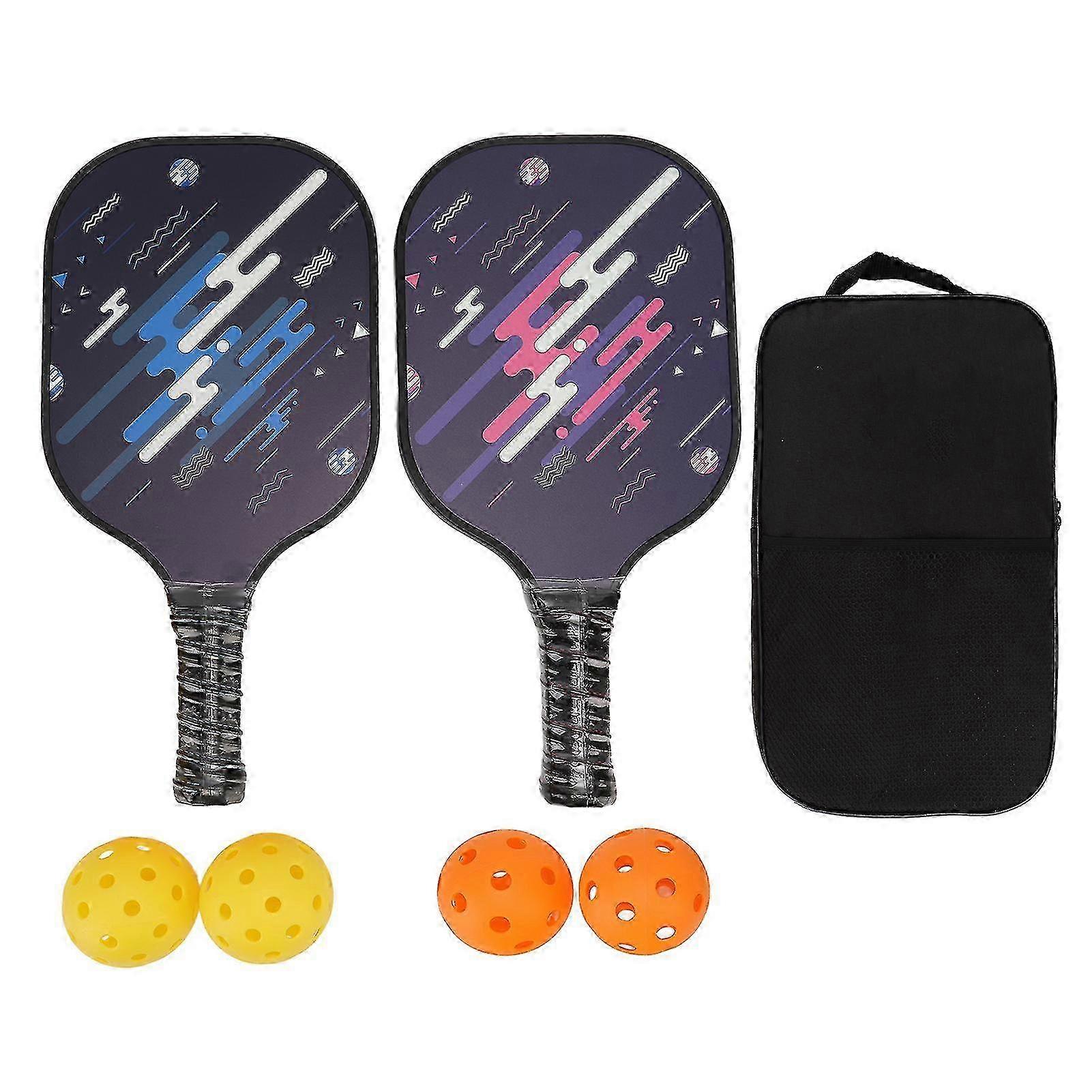 Fiberglass Ball Paddle Kit Professional Portable Surface Polypropylene Lightweight Fiberglass Ball Racket Set