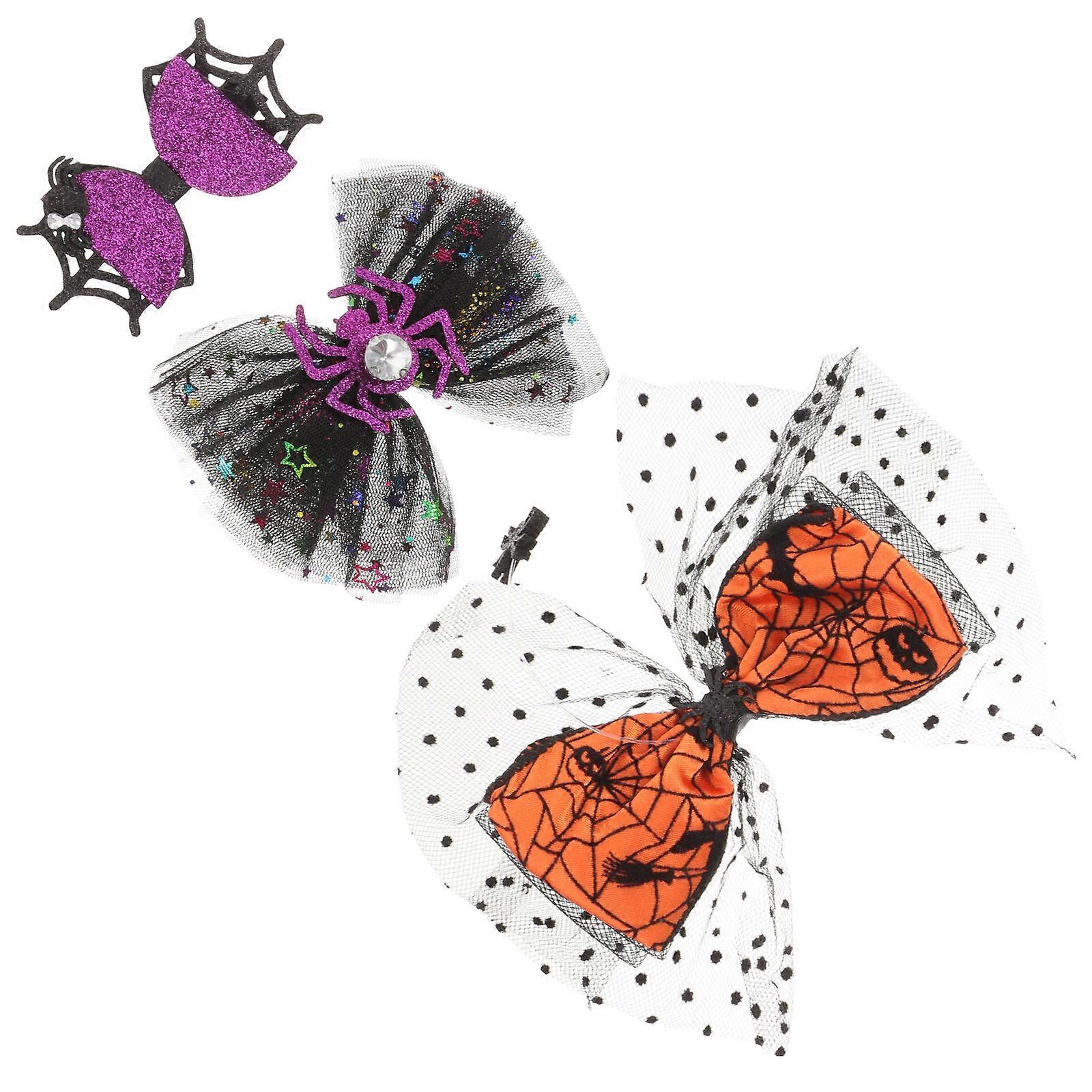 Bowknot Style Bow Clips For Halloween Party And Other Festivals In 18X17Cm Size 3Pcs