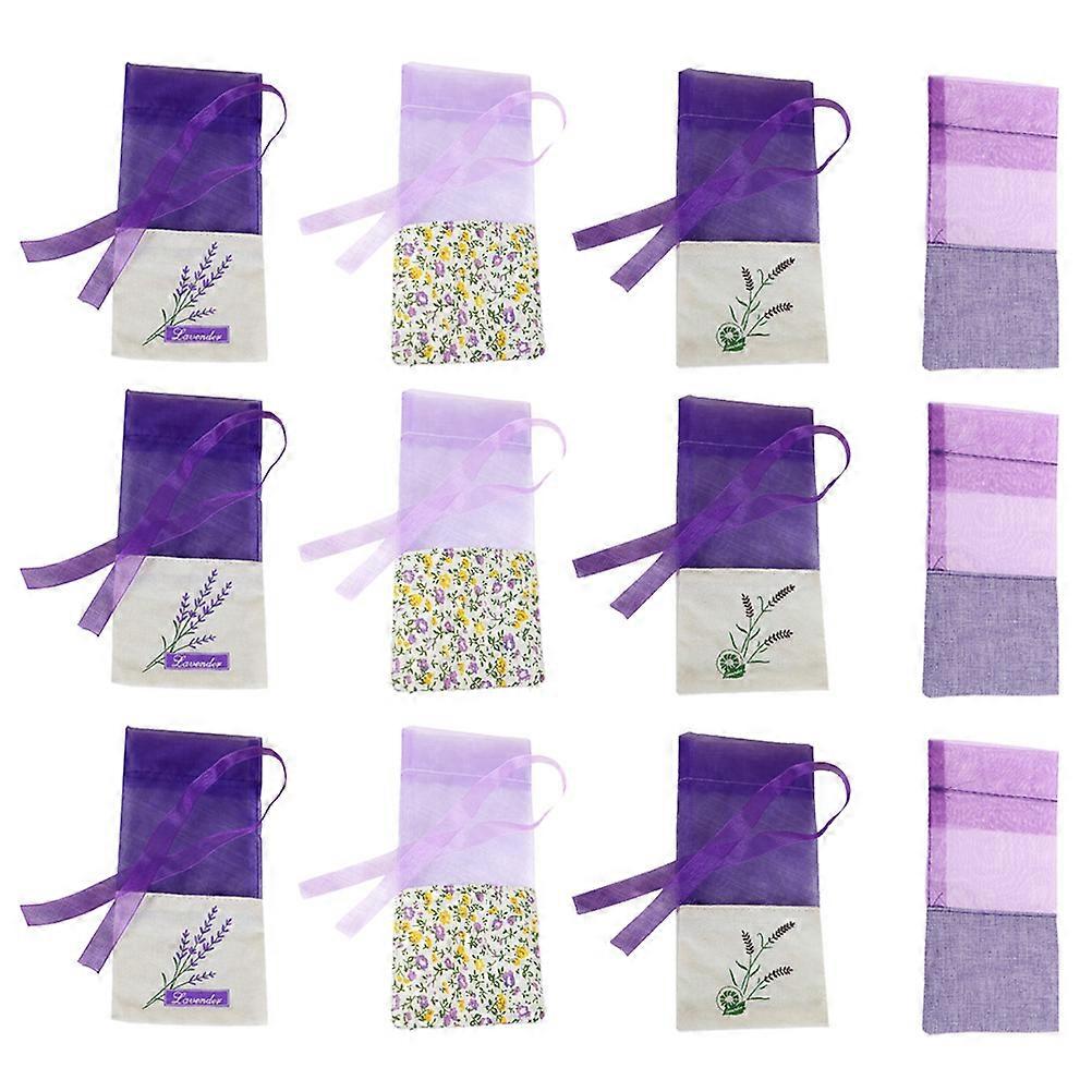 Floral Printing Drawstring Lavender Bags for Relaxing Sleeping 24Pcs Kit