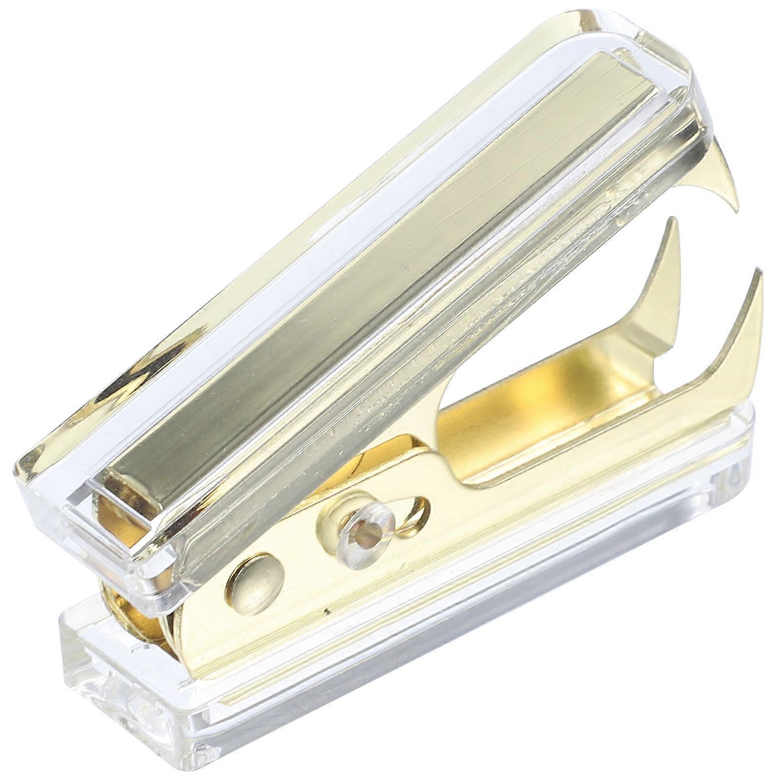 Office Stapler Remover Staple Remover for Student Use 2Pcs Golden Tool