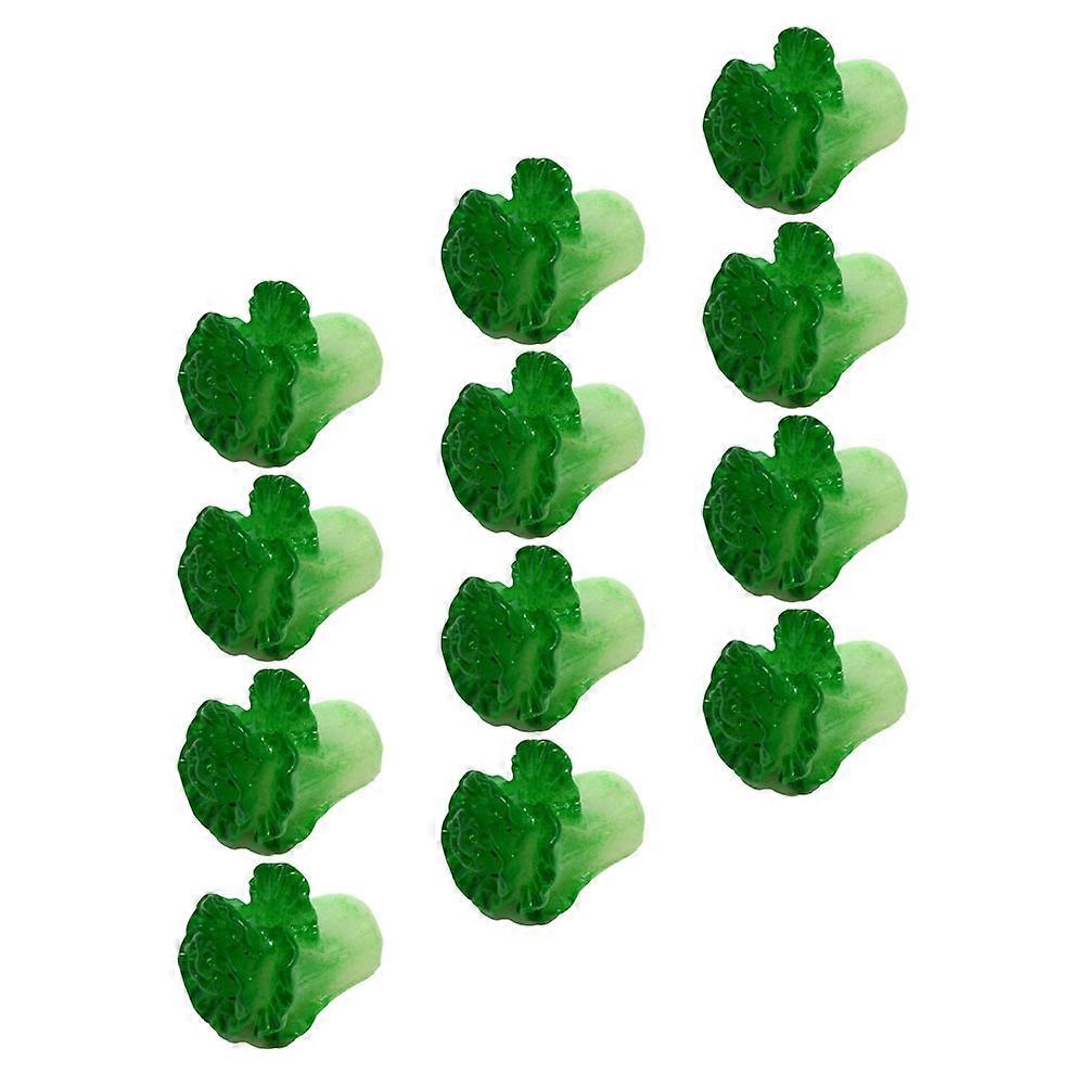 Miniature Cabbage Doll House Decor for 12Pcs Small Scene Adornments