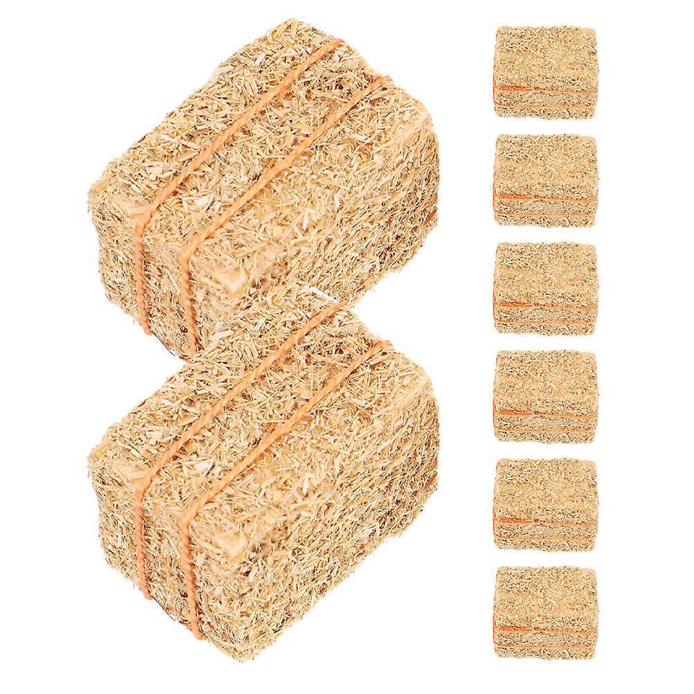 Mini Haystack Ornament Doll House for 40Pcs Harvest Display