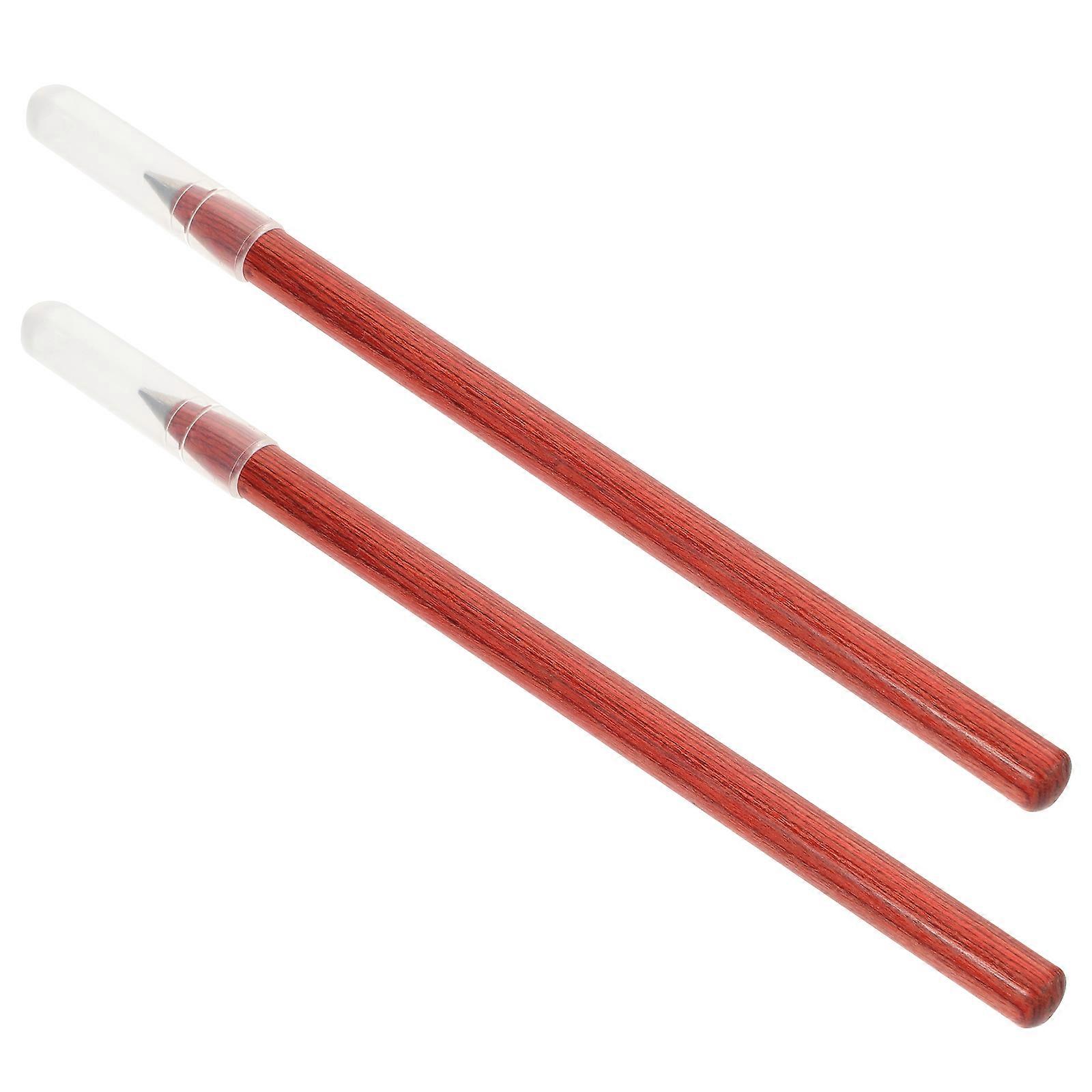 Brown Everlasting Pencils for Painting 4Pcs Inkless Writing Instruments